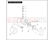 Harley-Davidson 2008 VRSC VRSCDA NIGHT ROD W/ABS  - VRSCDA 105 FRONT TURN SIGNALS