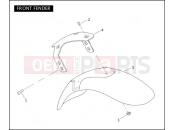 FRONT FENDER - Harley-Davidson CVO V-ROD - VRSCSE2 2006