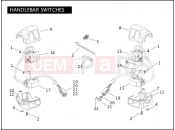 HANDLEBAR SWITCHES - Harley-Davidson DYNA STREET BOB - FXDBI 2006