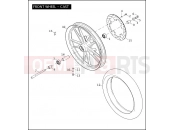 Harley-Davidson 2006 DYNA DYNA WIDE GLIDE  - FXDWGI FRONT WHEEL - CAST
