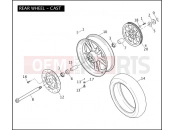 Harley-Davidson 2006 DYNA DYNA WIDE GLIDE  - FXDWGI REAR WHEEL - CAST