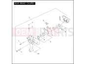 Harley-Davidson 2006 TOURING ULTRA CLASSIC  - FLHTCUI REAR BRAKE CALIPER