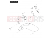 HARLEY-DAVIDSON VRSCD NIGHT ROD  - VRSCD 105 FRONT FENDER