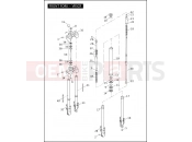 HARLEY-DAVIDSON VRSCD NIGHT ROD  - VRSCD 105 FRONT FORK - VRSCR