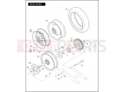 HARLEY-DAVIDSON VRSCD NIGHT ROD  - VRSCD 105 REAR WHEEL