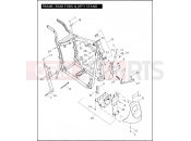 FRAME, REAR FORK & JIFFY STAND - Harley-Davidson CVO FAT BOY - FLSTFSE 2005