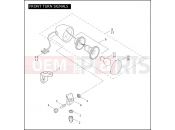 FRONT TURN SIGNALS - Harley-Davidson CVO FAT BOY - FLSTFSE 2005