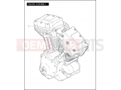 HARLEY-DAVIDSON DYNA SUPER GLIDE  - FXD ENGINE ASSEMBLY - TWIN CAM 88â¢