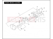 HARLEY-DAVIDSON DYNA SUPER GLIDE  - FXD FRONT BRAKE CALIPER