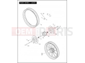 HARLEY-DAVIDSON DYNA SUPER GLIDE CUSTOM  - FXDC FRONT WHEEL - LACED