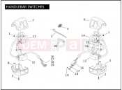 Harley-Davidson 2005 DYNA DYNA SUPER GLIDE  - FXDI HANDLEBAR SWITCHES