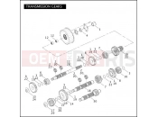 TRANSMISSION GEARS - Harley-Davidson DYNA LOW RIDER - FXDLI 2005