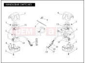 Harley-Davidson 2005 SOFTAIL SOFTAIL STANDARD  - FXSTI HANDLEBAR SWITCHES