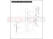 Harley-Davidson 2005 TOURING ELECTRA GLIDE CLASSIC  - FLHTC FRONT FORK - LEFT (NONFAIRING MODELS)