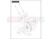 Harley-Davidson 2005 VRSC VRSCA V-ROD  - VRSCA FRONT WHEEL