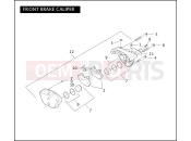Harley-Davidson 2005 VRSC VRSCB V-ROD  - VRSCB FRONT BRAKE CALIPER