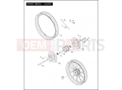 FRONT WHEEL - LACED - Harley-Davidson DYNA LOW RIDER - FXDL 2004