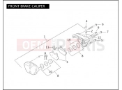 Harley-Davidson 2004 DYNA DYNA WIDE GLIDE  - FXDWGI FRONT BRAKE CALIPER