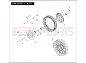 Harley-Davidson 2004 DYNA DYNA WIDE GLIDE  - FXDWGI REAR WHEEL - LACED