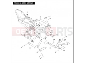 HARLEY-DAVIDSON VRSCA V-ROD 98  - VRSCA 98 FRAME & JIFFY STAND