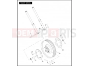 HARLEY-DAVIDSON VRSCA V-ROD 98  - VRSCA 98 FRONT WHEEL