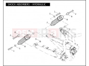 HARLEY-DAVIDSON VRSCA V-ROD 98  - VRSCA 98 SHOCK ABSORBERS - HYDRAULIC