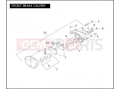 Harley-Davidson 2004 VRSC VRSCB V-ROD 98  - VRSCB 98 FRONT BRAKE CALIPER