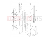 FRONT FORK - FXDX & FXDXT - Harley-Davidson DYNA SUPER GLIDE SPORT - FXDX 2003