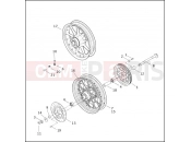 Harley-Davidson 2003 TOURING ROAD KING  - FLHR REAR WHEEL