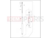 Harley-Davidson 2003 TOURING ELECTRA GLIDE CLASSIC  - FLHTC FRONT FORK - LEFT (FAIRING MODELS)
