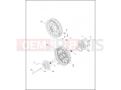 Harley-Davidson 2003 TOURING ELECTRA GLIDE STANDARD  - FLHTI FRONT WHEEL