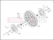HARLEY-DAVIDSON DYNA SUPER GLIDE  - FXD FRONT WHEEL - CAST