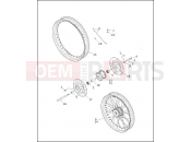 HARLEY-DAVIDSON DYNA SUPER GLIDE  - FXD FRONT WHEEL - LACED