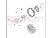 HARLEY-DAVIDSON DYNA SUPER GLIDE  - FXD REAR WHEEL - LACED