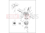 CYLINDERS, VALVES & HEADS - VÂ²â¢ EVOLUTION - Harley-Davidson HERITAGE SPRINGER - FLSTS 1999