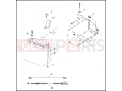 BATTERY & BATTERY TRAY - Harley-Davidson FLHTC SIDECAR - SIDECAR FOR FLHTC 1995