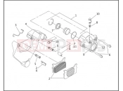 REAR BRAKE CALIPER - FLHTP - Harley-Davidson FLHTC SIDECAR - SIDECAR FOR FLHTC 1995