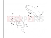 REAR FENDER - Harley-Davidson DYNA LOW RIDER - FXDL 1994