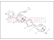 HARLEY-DAVIDSON LOW RIDER  - FXRS SIDECAR TAIL LAMP