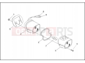Harley-Davidson 1992 SIDECAR FLTC/FLHTC SIDECAR  - SIDECAR FOR FLTC/FLHTC SIDECAR TAIL LAMP - TLE & RLE