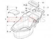 PIAGGIO Fly 150 (LBMM57) Helmet huosing - Undersaddle