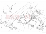 FOOTRESTS, LEFT - Ducati Scrambler 1100 Sport 2019
