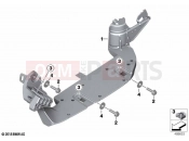 Footboard support | Footboard support - BMW Motorrad C 400 X 21 (0C31, 0C33) 2023
