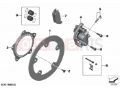 BMW Motorrad BMW 2020 C models C evolution (0C03) Front wheel brake | Front wheel brake