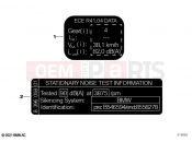 BMW Motorrad BMW 2022 C models CE04 (0C51, 0C53) Label 