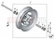 BMW Motorrad BMW 2023 C models CE04 (0C51, 0C53) Front wheel | Front wheel