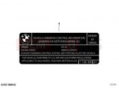 BMW Motorrad BMW 2023 C models CE04 (0C51, 0C53) Label 