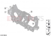 BMW Motorrad BMW 2020 C models CE04 (0C51, 0C53) Storage comp.front section mounting | Storage comp.front section mounting