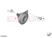 BMW Motorrad BMW 2020 C models CE04 (0C51, 0C53) Horn | Horn