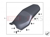 BMW Motorrad BMW 2023 F models F 750 GS (0B38) Seat bench 2 | Seat bench 2